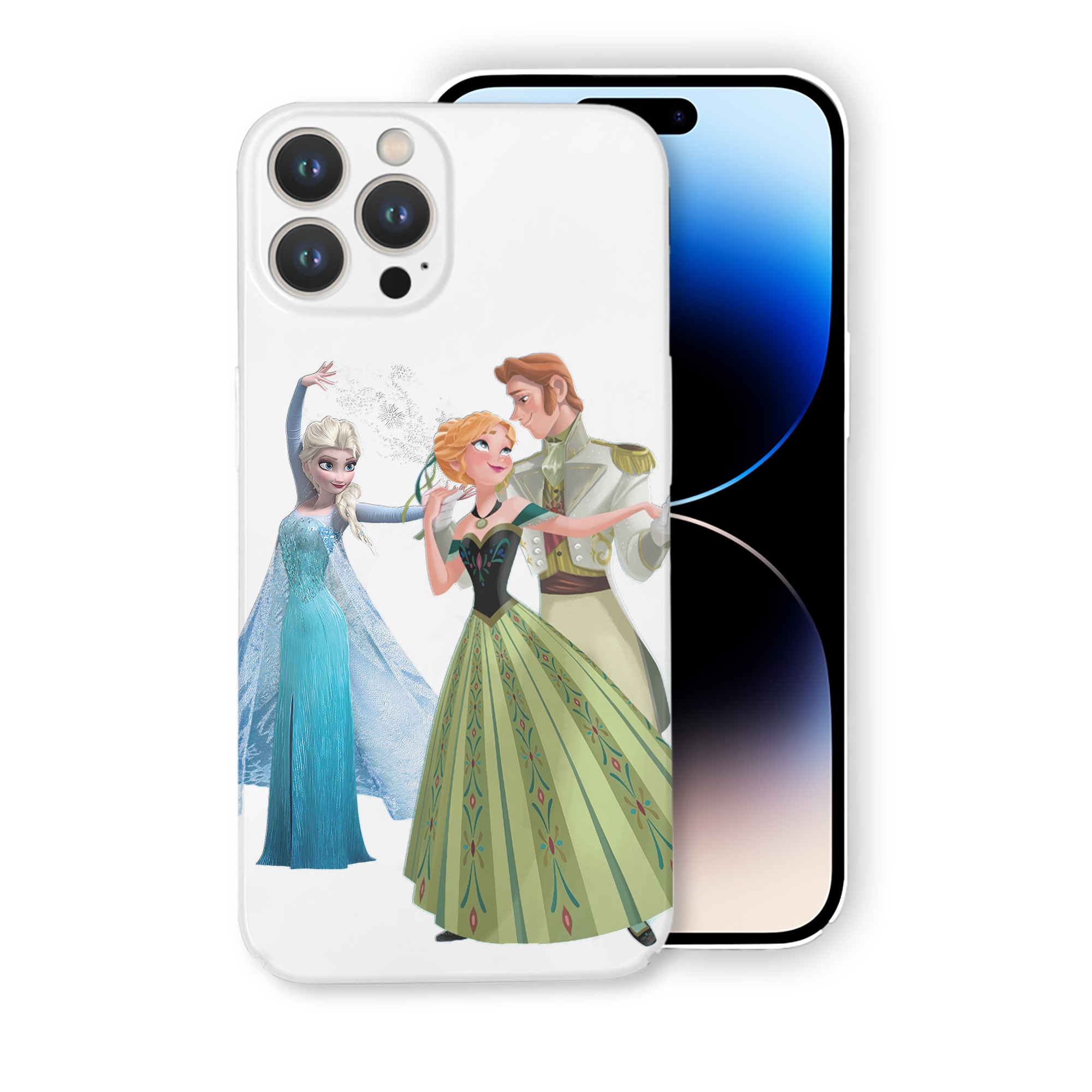 （画像用） アナと雪の女王 アンナ エルサ Frozen Anna Elsa 【iPhone 14シリーズ対応】ハードケース